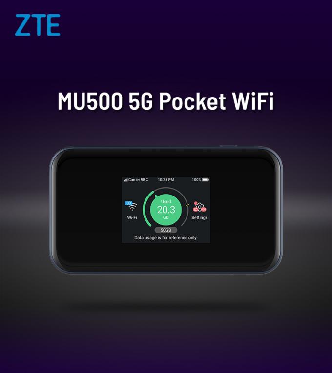 ZTE MU500 ZTE 5G Wi-Fi Pro Router 5G mm & sub 6GHz 4G CAT20 WiFi 6 + LAN Port 0