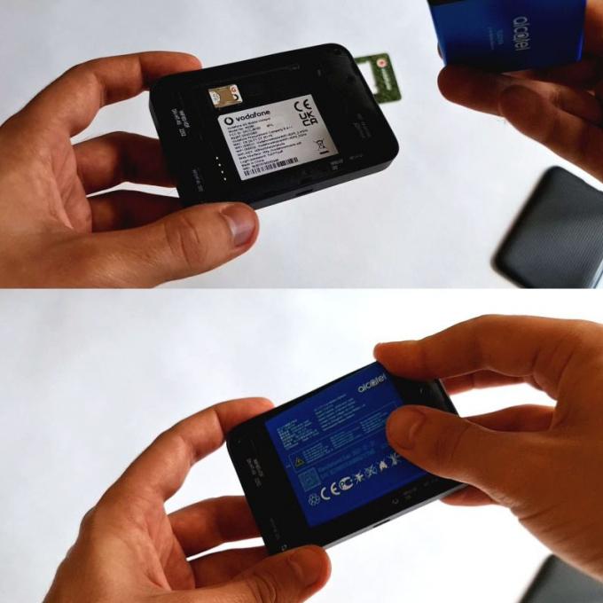 Originario Vodafone R228T Pocket Router 150Mbps 4G LTE Wireless WiFi Portable Modem Mini Outdoor Hotspot Con slot per schede SIM 6