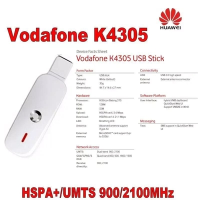 comprare Wireless Portable Huawei K4305 USB 21,6 Mbps HSPA Mobile Broadband Modem Dongle 3G online manufacture